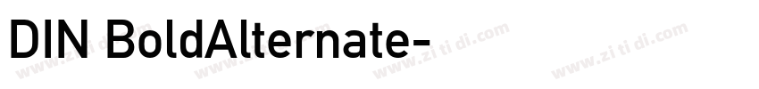 DIN BoldAlternate字体转换